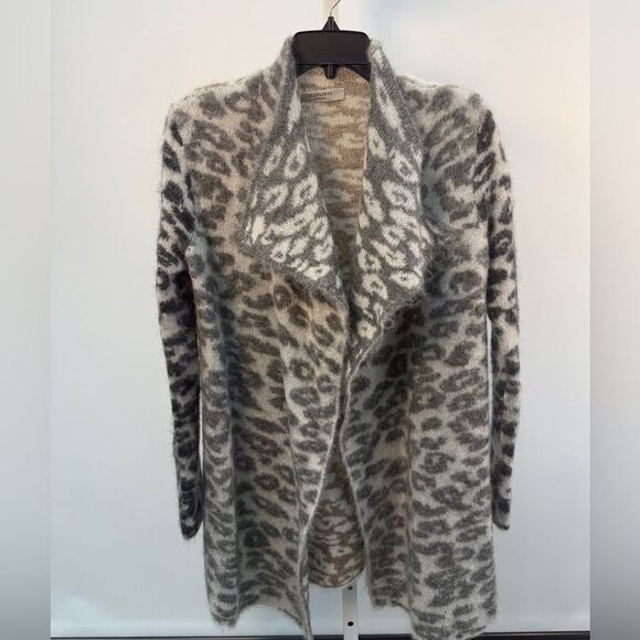 AllSaints Ari Leopard Mohair Cardigan Size XS - Picture 2 of 6